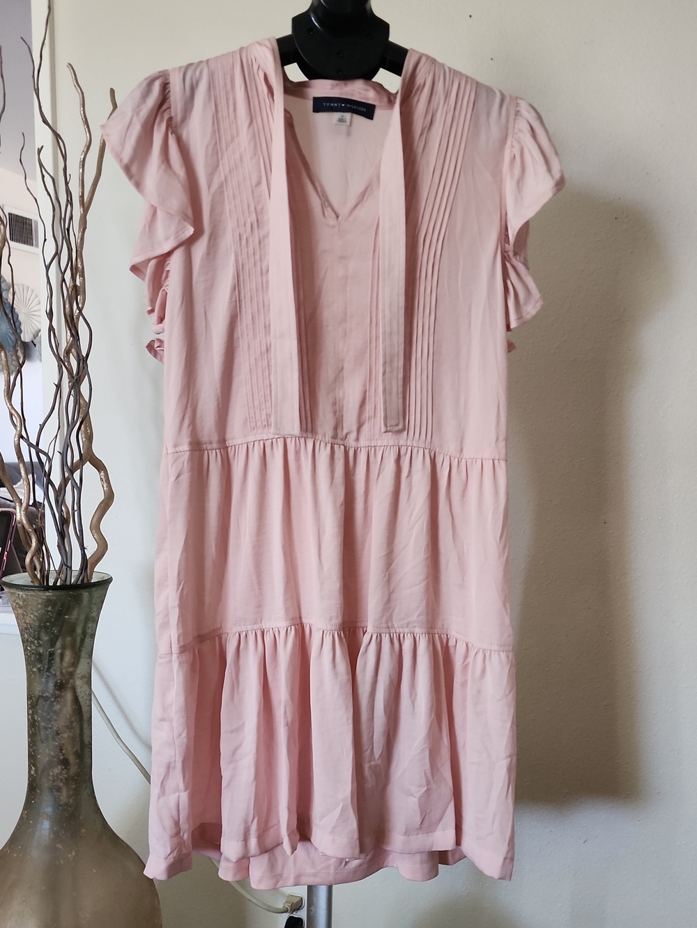 Tommy Hilfiger Soft Pink Ruffle Dress